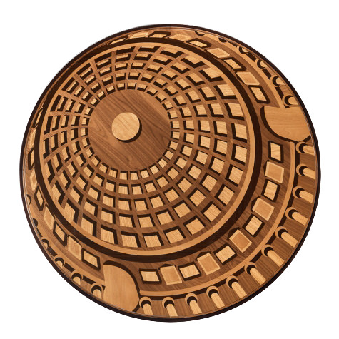 "Pantheon" round table with extensions, diameter 180 cm "Pantheon" round table with extensions, diameter 180 cm
