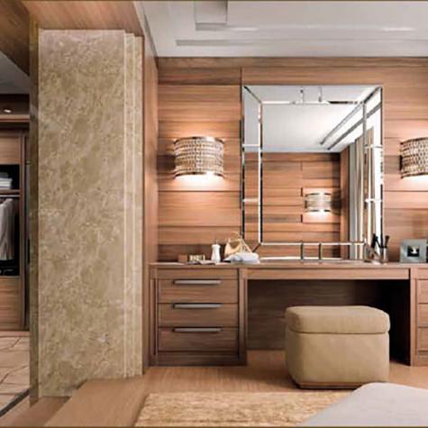 Customized wooden modern style Walk-in wardrobe