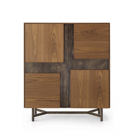 Credenza alta CLIK a due ante