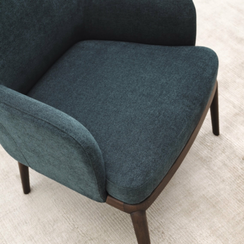 Upholstered armchair