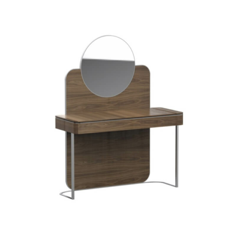 Writing/vanity desk with mirror in American Walnut wood