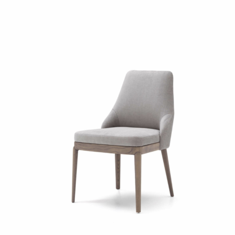 Dining Upholstered chair with legs in wood