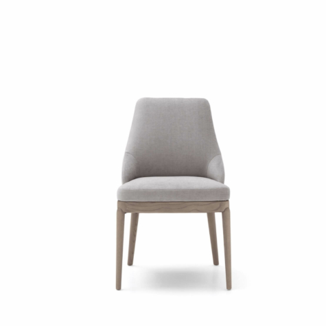 Dining Upholstered chair with legs in wood