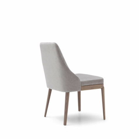 Dining Upholstered chair with legs in wood