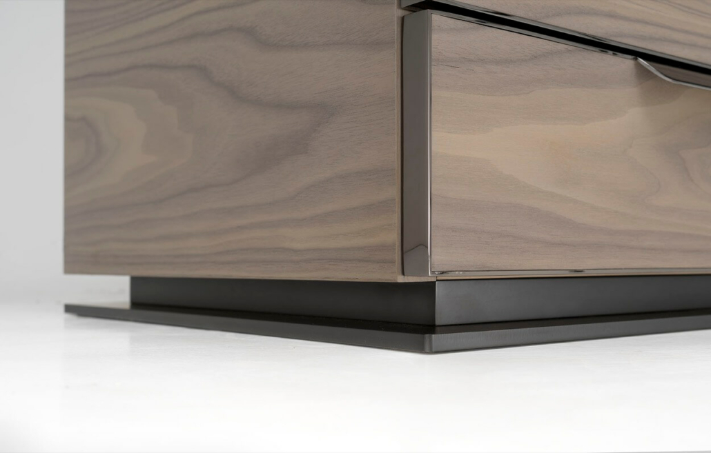 Cabinet with body in American Walnut wood, designed by Marco Piva ...