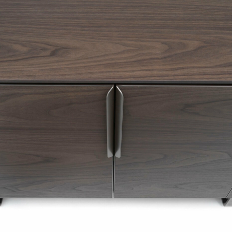 Credenza con 4 ante in legno di Noce americano