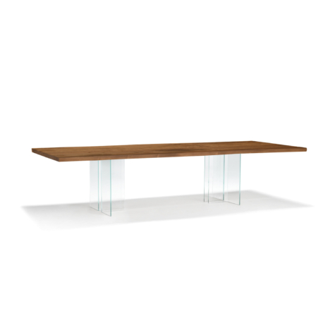 Vero Compact Table with T-Glass leg