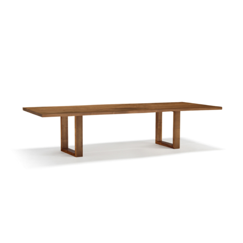 Vero Compact Table with U wood and metal legs