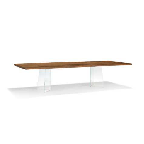 Vero Compact Table with V-Glass leg