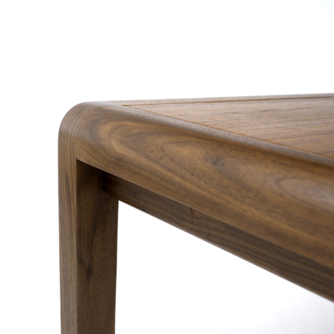 Rectangular walnut table