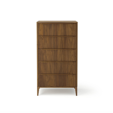 Chest of drawers with five drawers and fronts in D Code module 