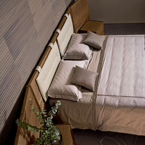 Модульная кровать Dynamic из древесины ореха