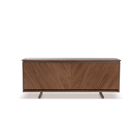 Credenza con ante complanari Shade 3D e top in marmo/legno laccato