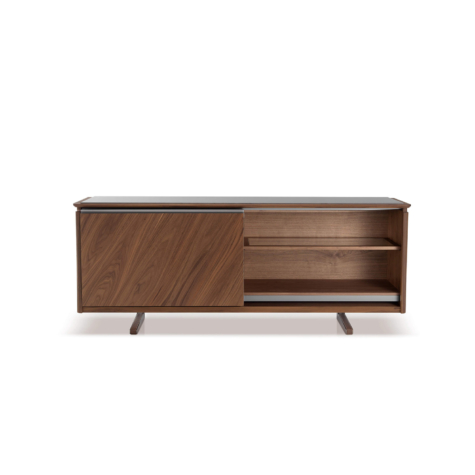 Credenza con ante complanari Shade 3D e top in marmo/legno laccato