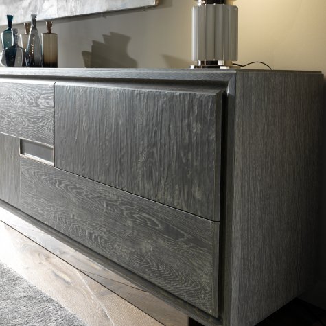 Sideboard in oak with secret compartment