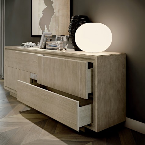 Credenza in rovere con vano segreto