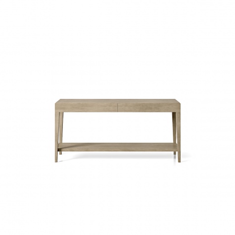 Console with structure in oak