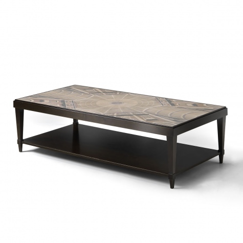 "Galleria Vittorio Emanuele" inlayed coffee table in wood