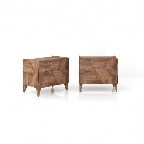 Frammenti bed side table in solid walnut Frammenti bed side table in solid walnut