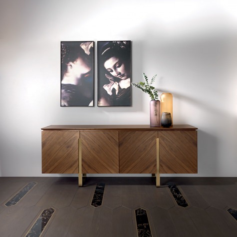 Credenza in noce massello